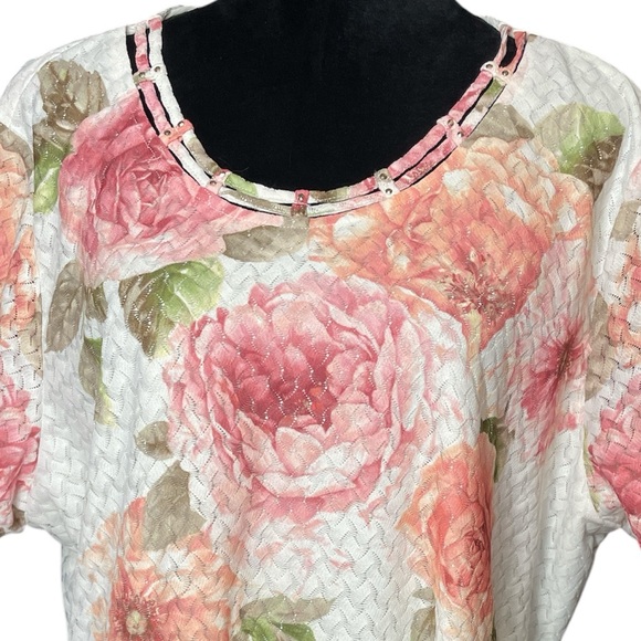 Alfred Dunner Floral Print Women's Blouse Top - Picture 2 of 9